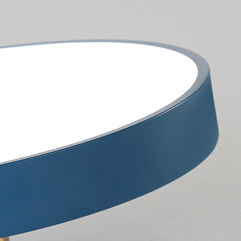 Luz de techo LED semi-empotrada de hardware acrílico en forma redonda minimalista moderna para dormitorio 