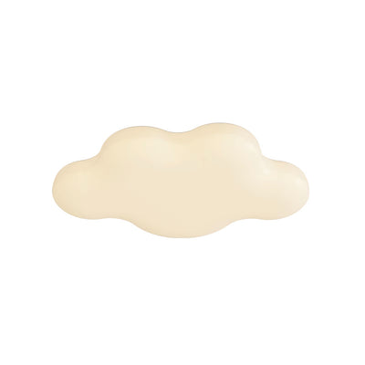 Modern Minimalist Cream Cloud Iron PE LED Flush Mount Ceiling Light For Bedroom