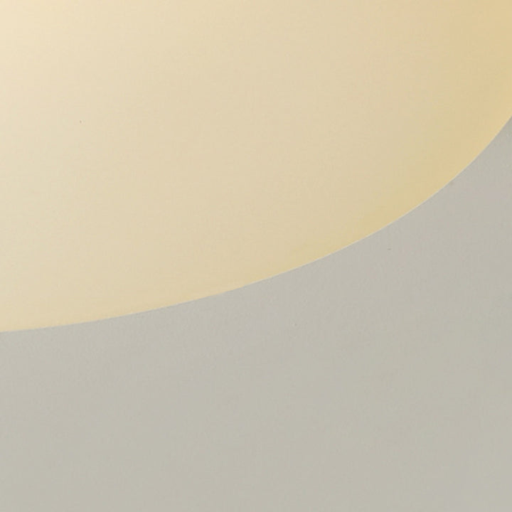 Modern Minimalist Pebble Shape Hardware PE LED Flush Mount Ceiling Light For Bedroom