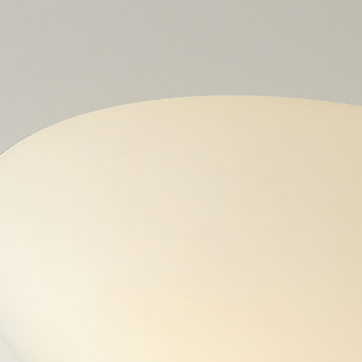 Modern Minimalist Pebble Shape Hardware PE LED Flush Mount Ceiling Light For Bedroom