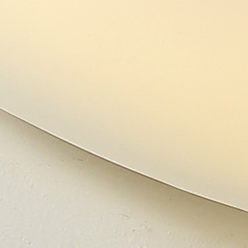 Modern Minimalist Pebble Shape Hardware PE LED Flush Mount Ceiling Light For Bedroom