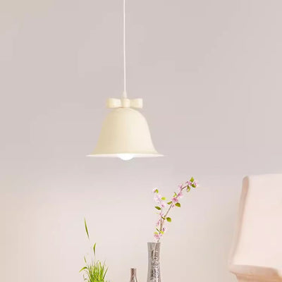 Suspension lumineuse contemporaine nordique en fer en forme de cloche à 1 lumière pour salon 