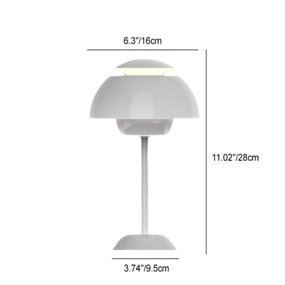 مصباح طاولة LED USB حديدي على شكل فطر نوردي حديث لغرفة المعيشة 
