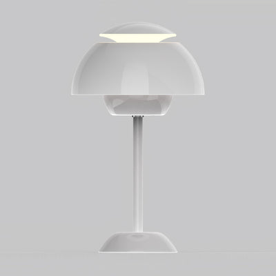 مصباح طاولة LED USB حديدي على شكل فطر نوردي حديث لغرفة المعيشة 