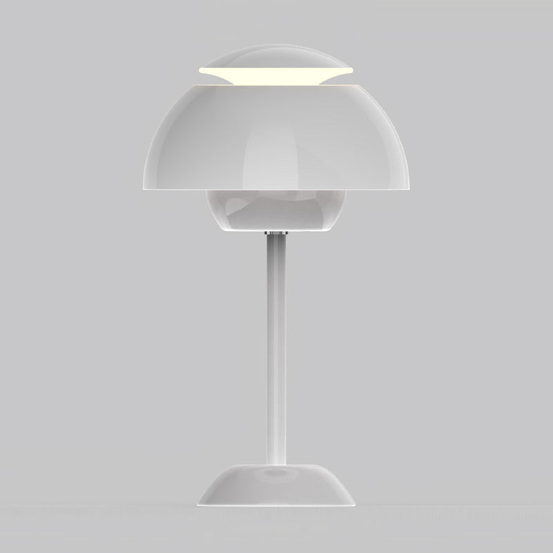 مصباح طاولة LED USB حديدي على شكل فطر نوردي حديث لغرفة المعيشة 