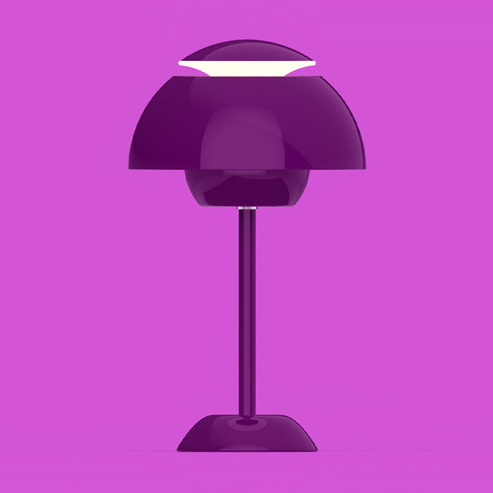 Lampe de table LED USB en fer nordique contemporain avec champignon pour salon 