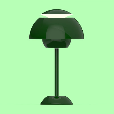 مصباح طاولة LED USB حديدي على شكل فطر نوردي حديث لغرفة المعيشة 