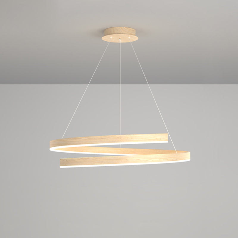 Lustre contemporain créatif en fer, aluminium, matériel acrylique, silicone LED pour salle à manger 