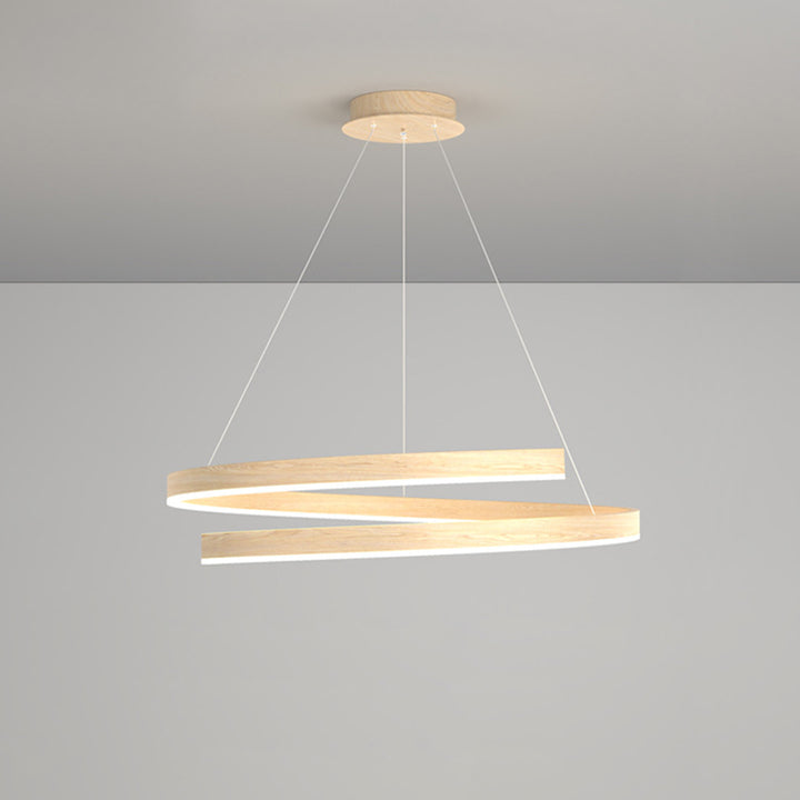 Lustre contemporain créatif en fer, aluminium, matériel acrylique, silicone LED pour salle à manger 