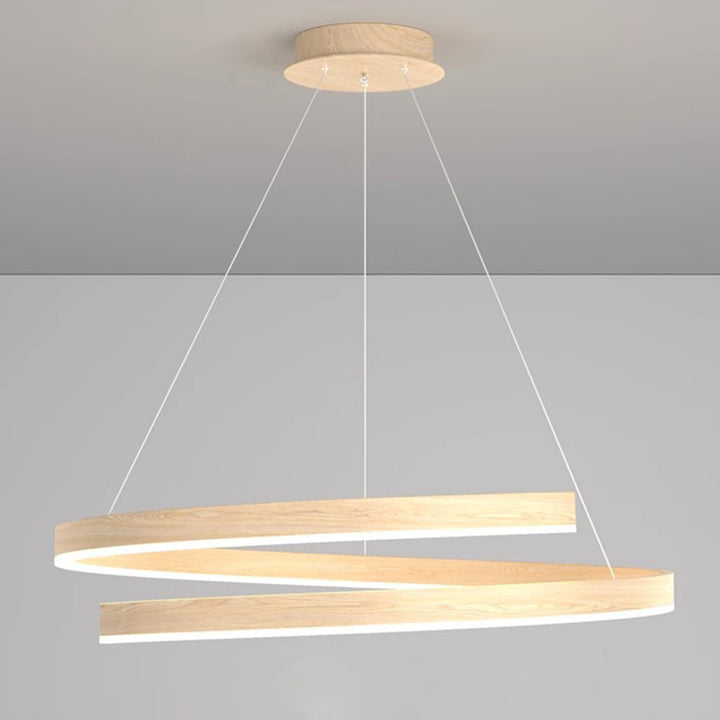 Lustre contemporain créatif en fer, aluminium, matériel acrylique, silicone LED pour salle à manger 