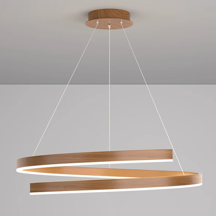 Lustre contemporain créatif en fer, aluminium, matériel acrylique, silicone LED pour salle à manger 