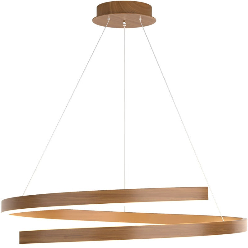 Lustre contemporain créatif en fer, aluminium, matériel acrylique, silicone LED pour salle à manger 