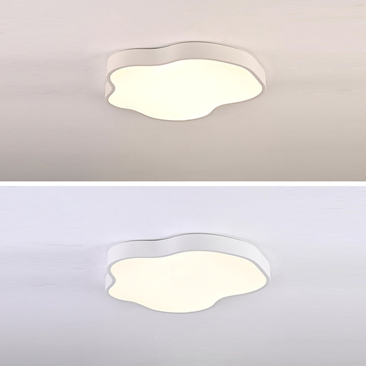Moderne minimalistische Creme Cloud Eisen Acryl LED Unterputz Deckenleuchte für Schlafzimmer 