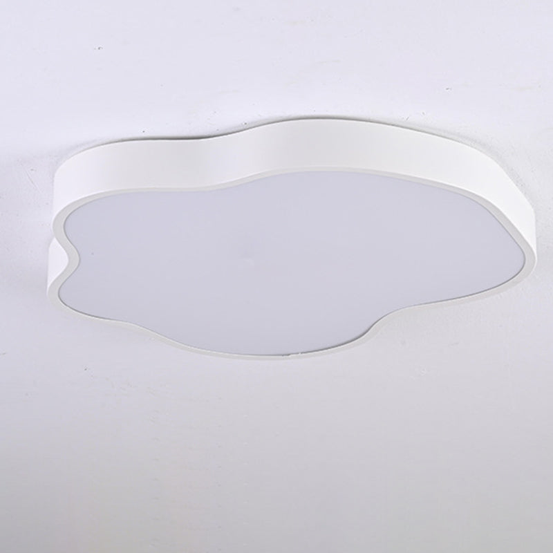 Moderne minimalistische Creme Cloud Eisen Acryl LED Unterputz Deckenleuchte für Schlafzimmer 