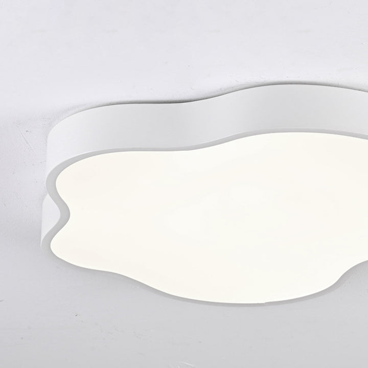 Moderne minimalistische Creme Cloud Eisen Acryl LED Unterputz Deckenleuchte für Schlafzimmer 