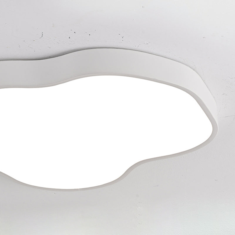 Moderne minimalistische Creme Cloud Eisen Acryl LED Unterputz Deckenleuchte für Schlafzimmer 