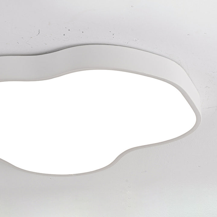 Moderne minimalistische Creme Cloud Eisen Acryl LED Unterputz Deckenleuchte für Schlafzimmer 