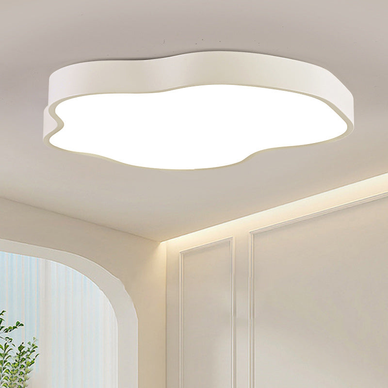 Moderne minimalistische Creme Cloud Eisen Acryl LED Unterputz Deckenleuchte für Schlafzimmer 