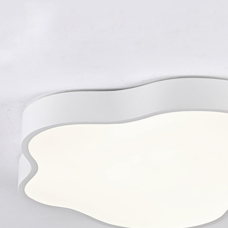 Moderne minimalistische Creme Cloud Eisen Acryl LED Unterputz Deckenleuchte für Schlafzimmer 
