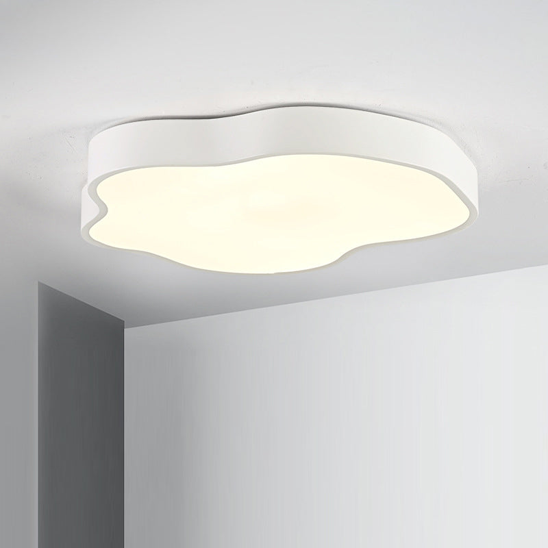Moderne minimalistische Creme Cloud Eisen Acryl LED Unterputz Deckenleuchte für Schlafzimmer 
