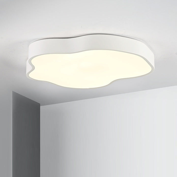 Moderne minimalistische Creme Cloud Eisen Acryl LED Unterputz Deckenleuchte für Schlafzimmer 