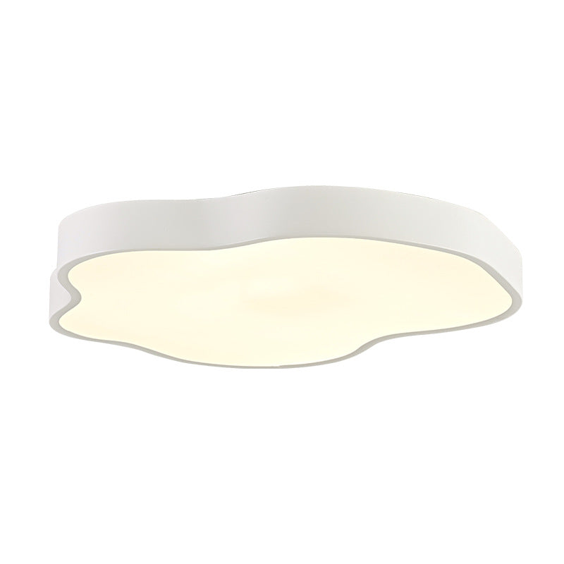 Moderne minimalistische Creme Cloud Eisen Acryl LED Unterputz Deckenleuchte für Schlafzimmer 
