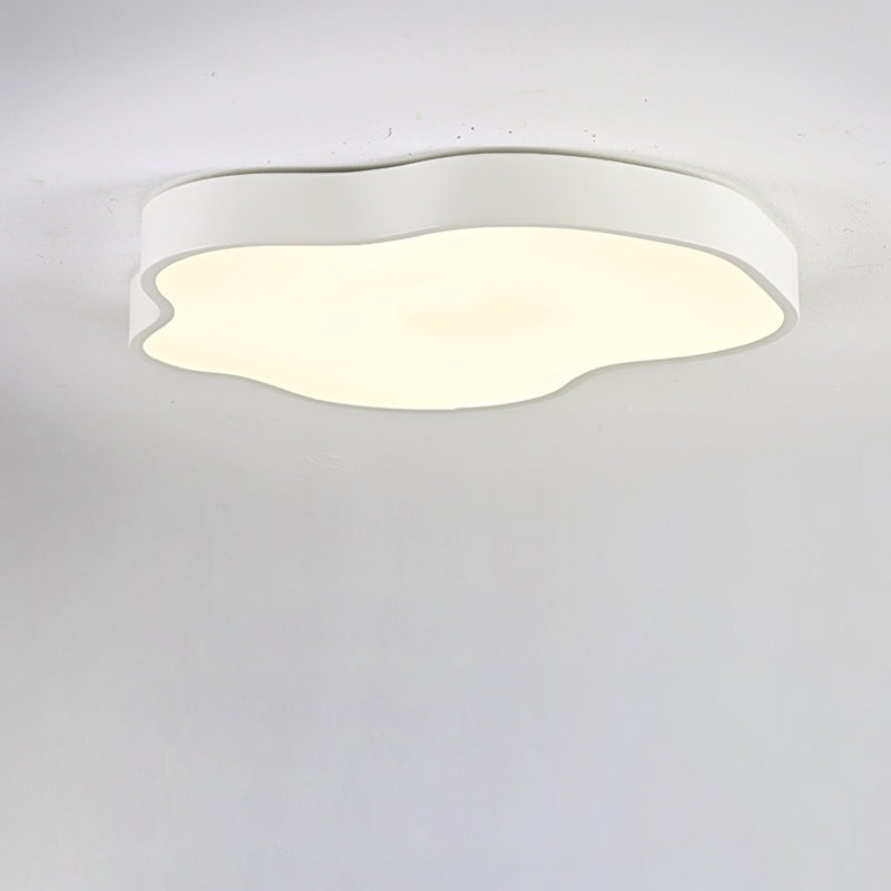 Moderne minimalistische Creme Cloud Eisen Acryl LED Unterputz Deckenleuchte für Schlafzimmer 