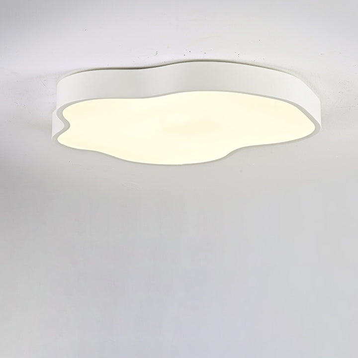 Moderne minimalistische Creme Cloud Eisen Acryl LED Unterputz Deckenleuchte für Schlafzimmer 