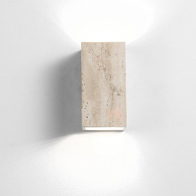 Traditionelle japanische verstellbare Kopf Zylinder Quader Würfel Halbkreis Holz Stein 1-Licht Wandleuchte Lampe für Wohnzimmer 