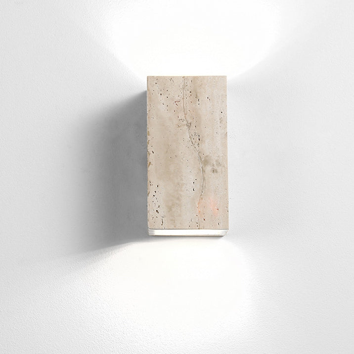 Traditionelle japanische verstellbare Kopf Zylinder Quader Würfel Halbkreis Holz Stein 1-Licht Wandleuchte Lampe für Wohnzimmer 