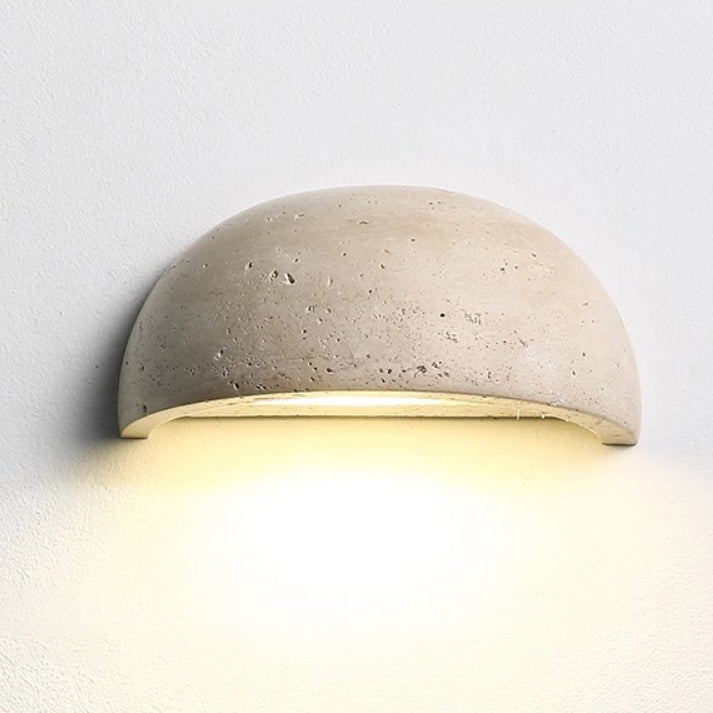 Traditionelle japanische verstellbare Kopf Zylinder Quader Würfel Halbkreis Holz Stein 1-Licht Wandleuchte Lampe für Wohnzimmer 