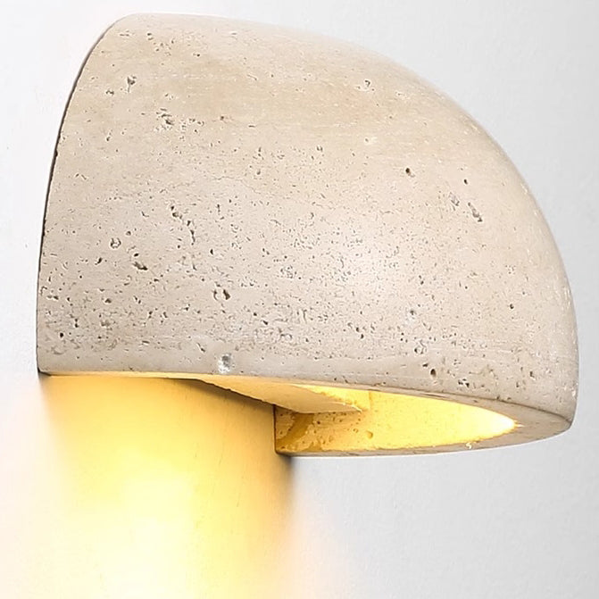 Traditionelle japanische verstellbare Kopf Zylinder Quader Würfel Halbkreis Holz Stein 1-Licht Wandleuchte Lampe für Wohnzimmer 