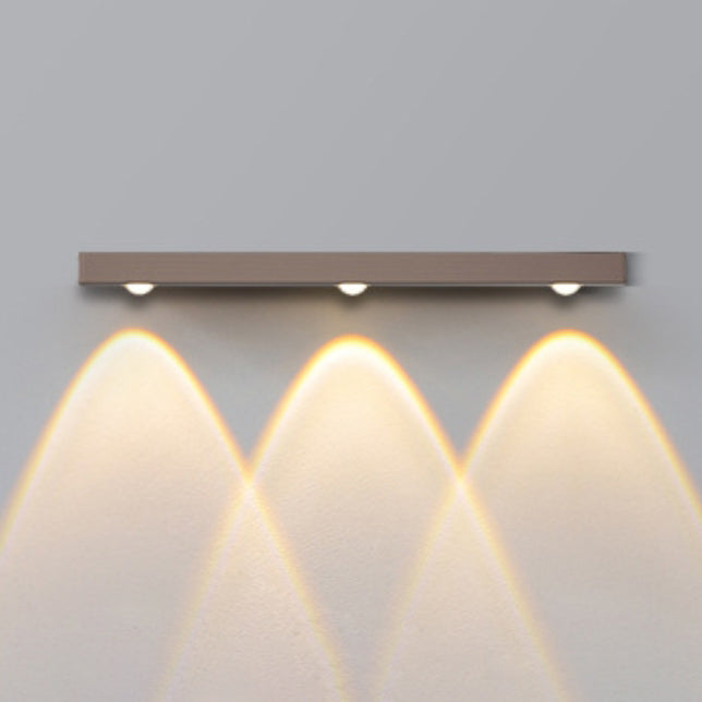 Modern Minimalist Long Multi Lights Aluminum LED Wall Sconce Lamp For Hallway