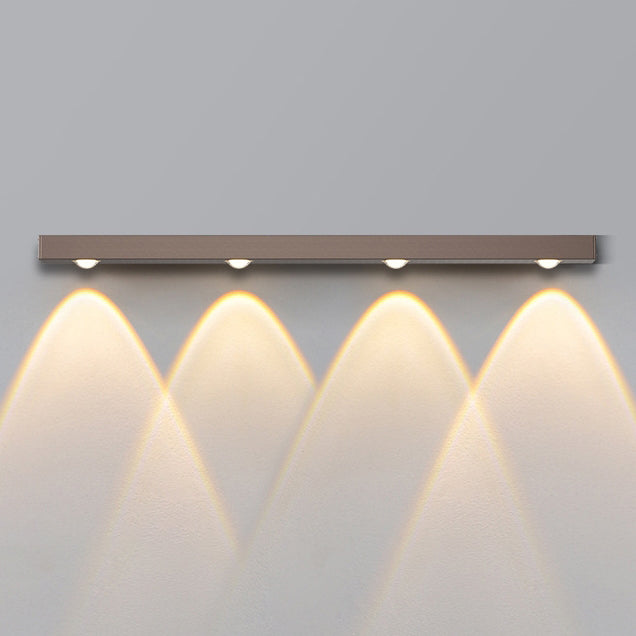 Modern Minimalist Long Multi Lights Aluminum LED Wall Sconce Lamp For Hallway