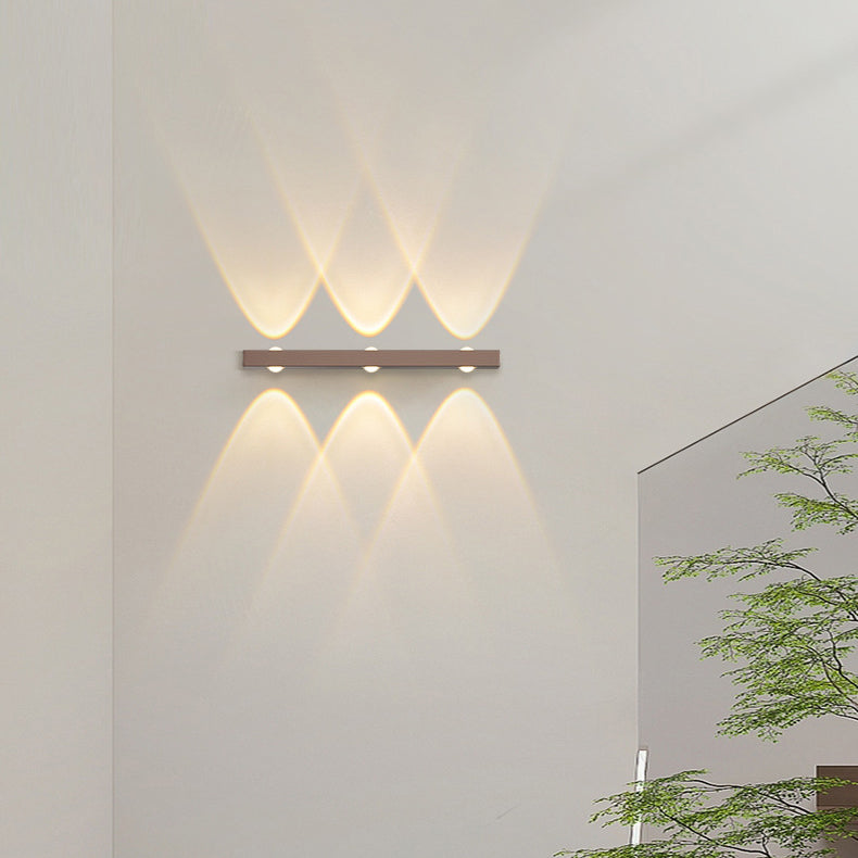 Modern Minimalist Long Multi Lights Aluminum LED Wall Sconce Lamp For Hallway