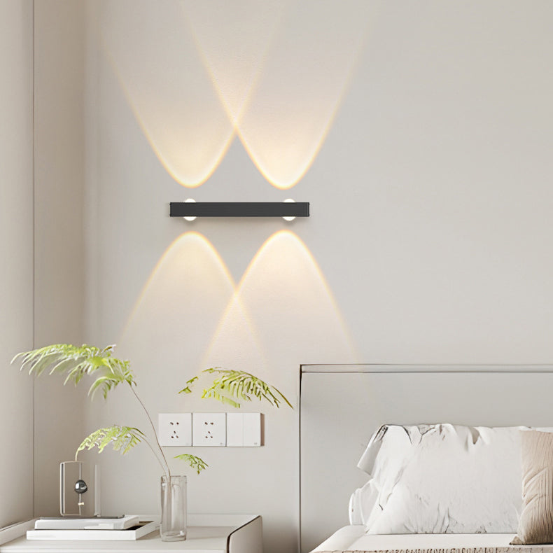 Modern Minimalist Long Multi Lights Aluminum LED Wall Sconce Lamp For Hallway