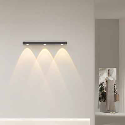 Modern Minimalist Long Multi Lights Aluminum LED Wall Sconce Lamp For Hallway