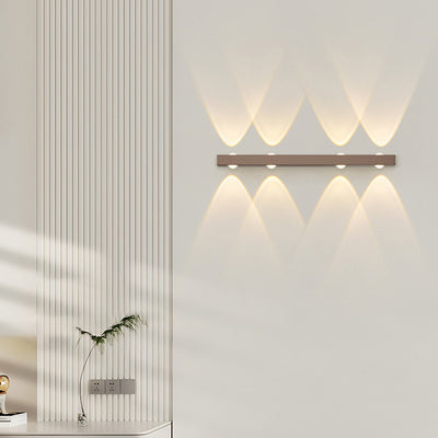 Modern Minimalist Long Multi Lights Aluminum LED Wall Sconce Lamp For Hallway