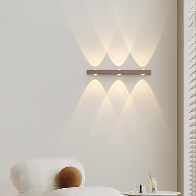 Modern Minimalist Long Multi Lights Aluminum LED Wall Sconce Lamp For Hallway