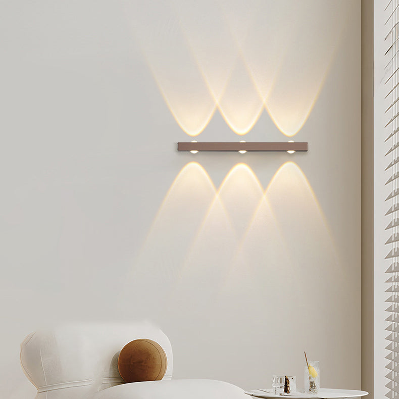 Modern Minimalist Long Multi Lights Aluminum LED Wall Sconce Lamp For Hallway