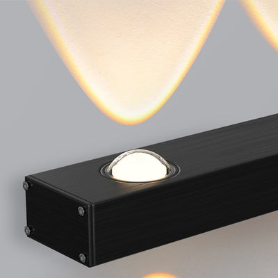 Modern Minimalist Long Multi Lights Aluminum LED Wall Sconce Lamp For Hallway