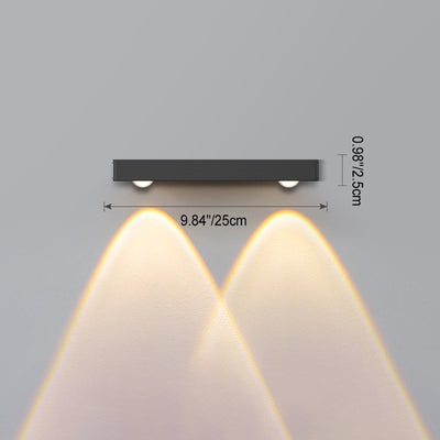 Modern Minimalist Long Multi Lights Aluminum LED Wall Sconce Lamp For Hallway