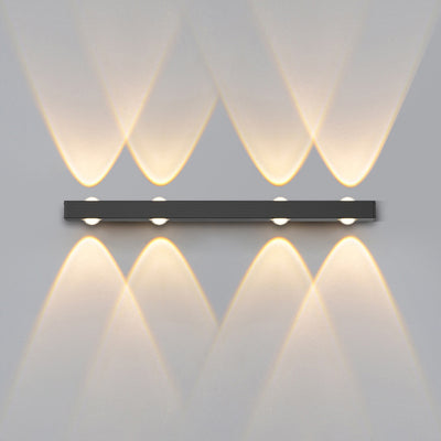 Modern Minimalist Long Multi Lights Aluminum LED Wall Sconce Lamp For Hallway