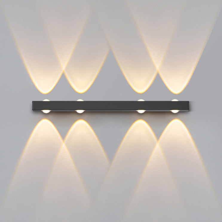 Modern Minimalist Long Multi Lights Aluminum LED Wall Sconce Lamp For Hallway