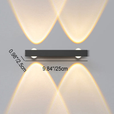 Modern Minimalist Long Multi Lights Aluminum LED Wall Sconce Lamp For Hallway