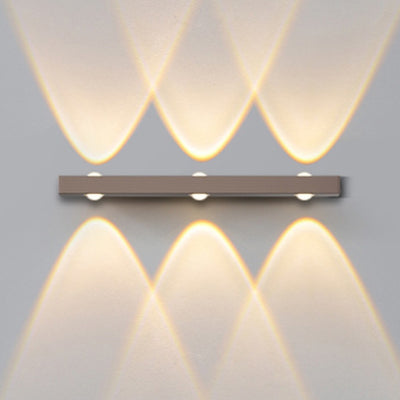 Modern Minimalist Long Multi Lights Aluminum LED Wall Sconce Lamp For Hallway