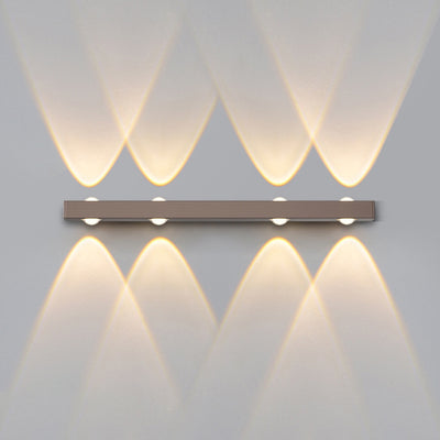 Modern Minimalist Long Multi Lights Aluminum LED Wall Sconce Lamp For Hallway