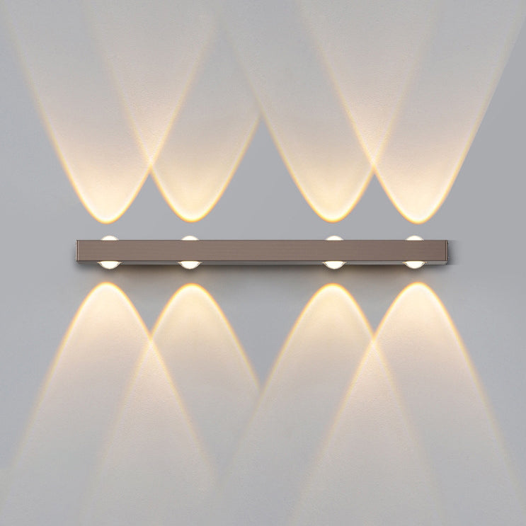 Modern Minimalist Long Multi Lights Aluminum LED Wall Sconce Lamp For Hallway