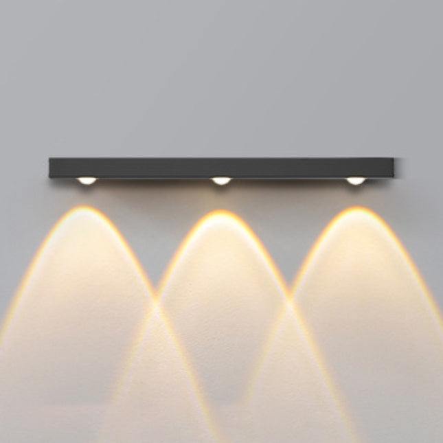 Modern Minimalist Long Multi Lights Aluminum LED Wall Sconce Lamp For Hallway