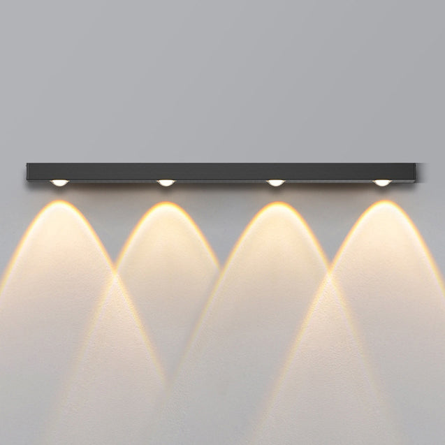Modern Minimalist Long Multi Lights Aluminum LED Wall Sconce Lamp For Hallway
